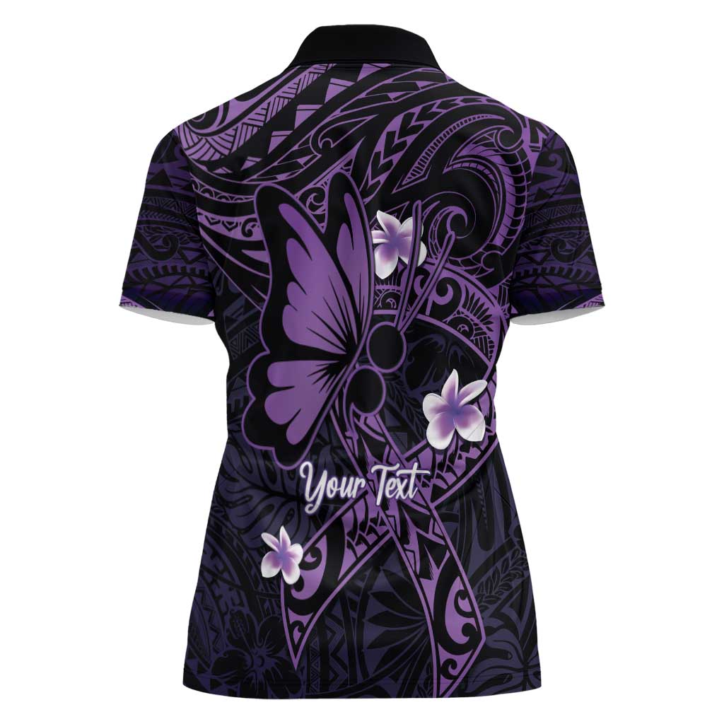 Personalised Fibromyalgia Awareness Month Women Polo Shirt Fibro Warrior Strength In Every Struggle