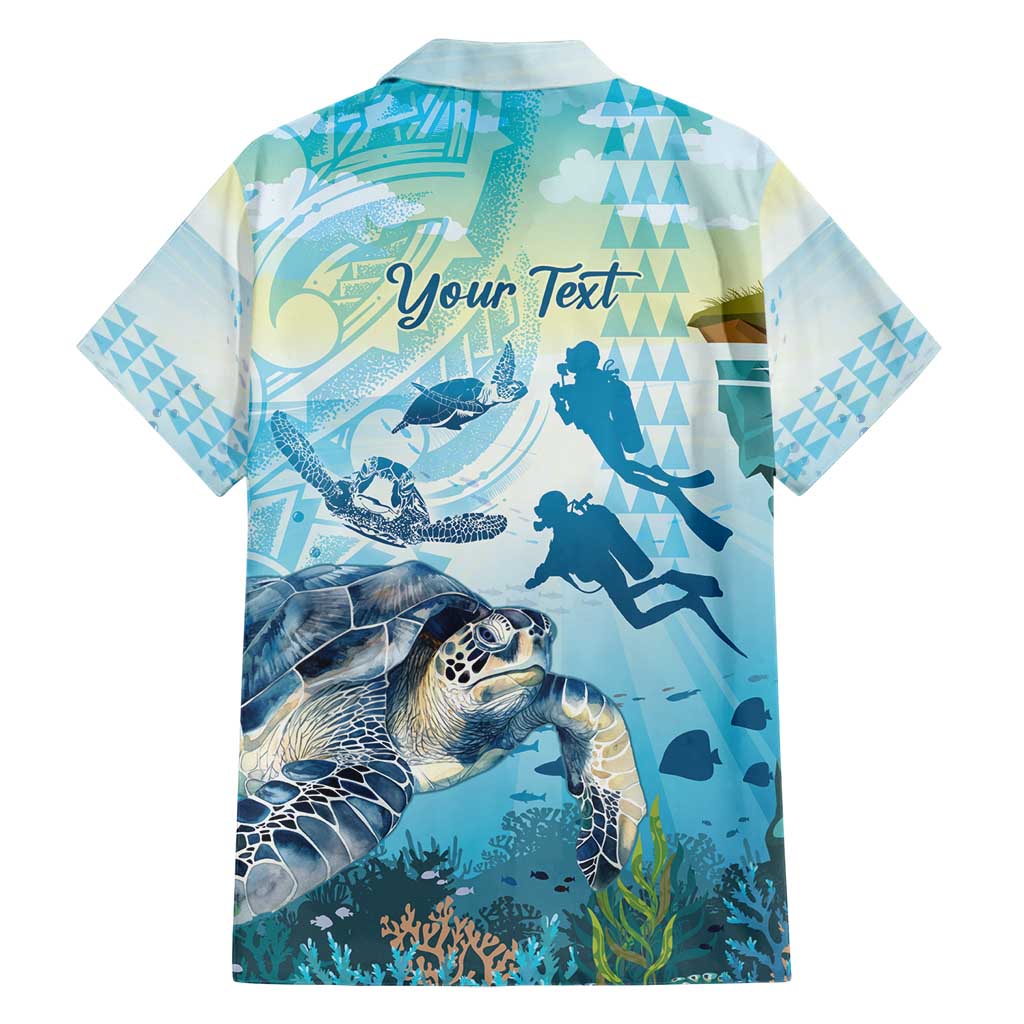 Personalized Snorkeling Hawaii Family Matching Short Sleeve Bodycon Dress and Hawaiian Shirt Ocean Lover Hawaiian Kakau Honu Turtle LT14 - Polynesian Pride