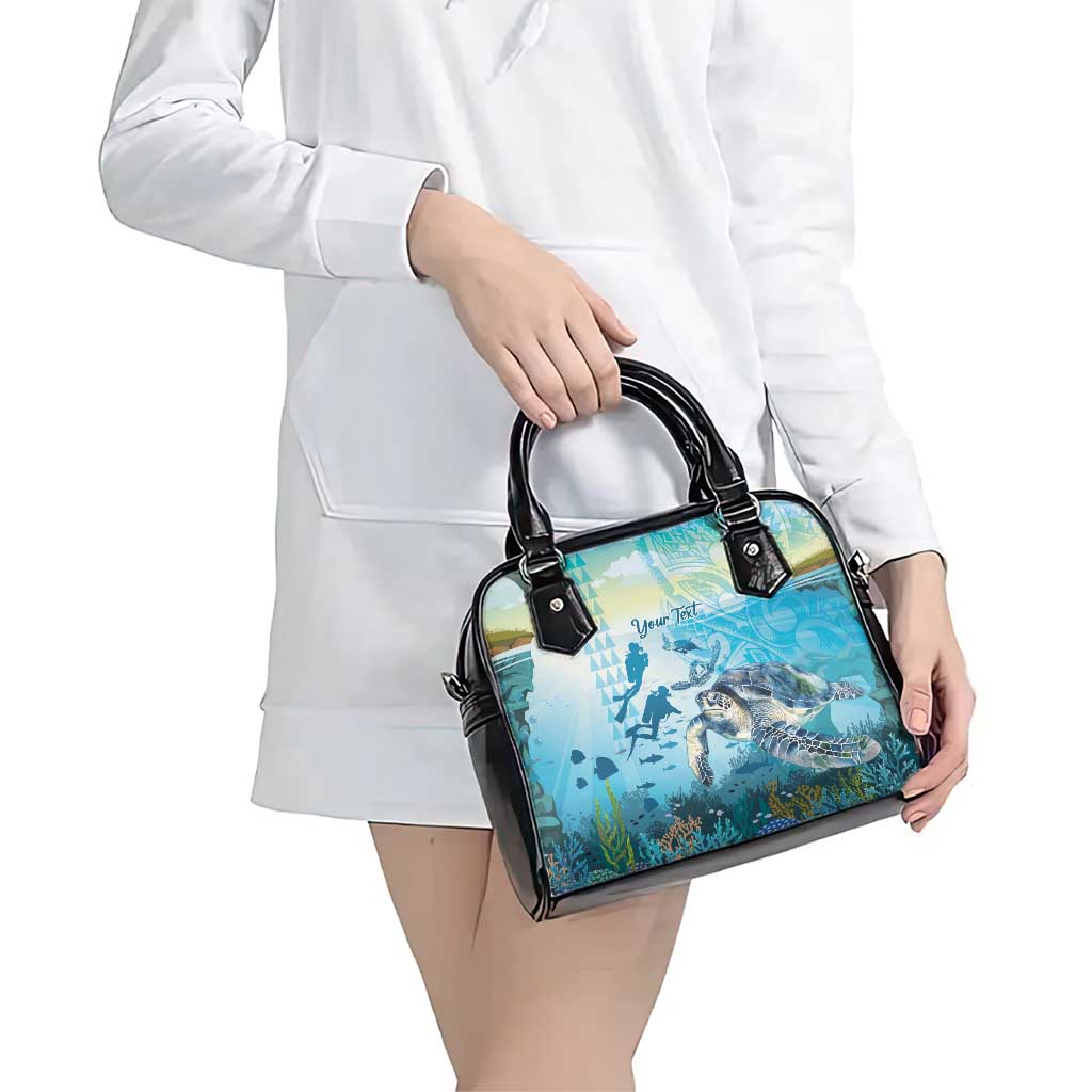 Personalized Snorkeling Hawaii Shoulder Handbag Ocean Lover Hawaiian Kakau Honu Turtle