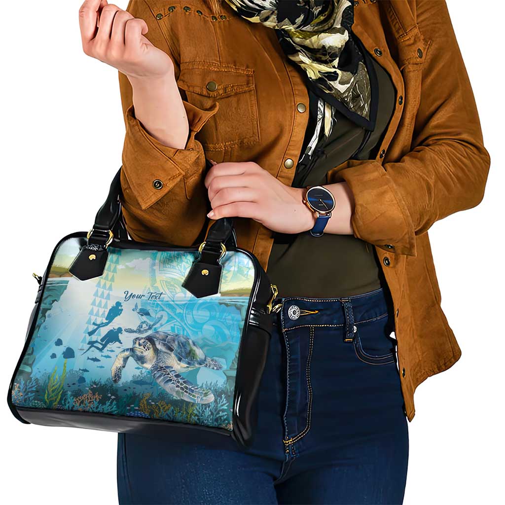 Personalized Snorkeling Hawaii Shoulder Handbag Ocean Lover Hawaiian Kakau Honu Turtle