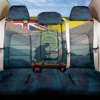 Niue ANZAC Day Back Car Seat Cover We Will Remember Them Camouflage Style LT14 One Size Yellow - Polynesian Pride