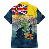 Niue ANZAC Day Family Matching Mermaid Dress and Hawaiian Shirt We Will Remember Them Camouflage Style LT14 - Polynesian Pride
