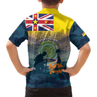 Niue ANZAC Day Family Matching Puletasi and Hawaiian Shirt We Will Remember Them Camouflage Style LT14 - Polynesian Pride