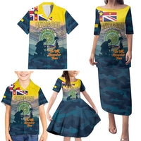 Niue ANZAC Day Family Matching Puletasi and Hawaiian Shirt We Will Remember Them Camouflage Style LT14 - Polynesian Pride