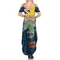 Niue ANZAC Day Family Matching Summer Maxi Dress and Hawaiian Shirt We Will Remember Them Camouflage Style LT14 - Polynesian Pride