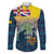 Niue ANZAC Day Family Matching Tank Maxi Dress and Hawaiian Shirt We Will Remember Them Camouflage Style