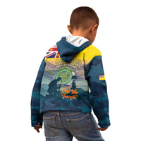 Niue ANZAC Day Kid Hoodie We Will Remember Them Camouflage Style LT14 - Polynesian Pride
