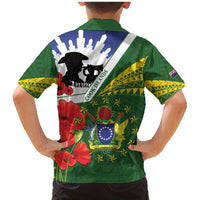 Cook Islands ANZAC Day Family Matching Mermaid Dress and Hawaiian Shirt Last Post Lest We Forget LT14 - Polynesian Pride