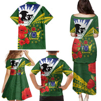 Cook Islands ANZAC Day Family Matching Puletasi and Hawaiian Shirt Last Post Lest We Forget LT14 - Polynesian Pride