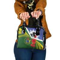 Cook Islands ANZAC Day Shoulder Handbag Last Post Lest We Forget