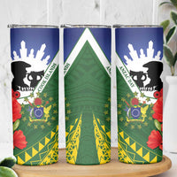 Cook Islands ANZAC Day Skinny Tumbler Last Post Lest We Forget LT14 - Polynesian Pride