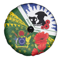 Cook Islands ANZAC Day Spare Tire Cover Last Post Lest We Forget LT14 - Polynesian Pride