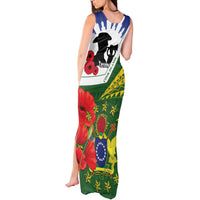 Cook Islands ANZAC Day Tank Maxi Dress Last Post Lest We Forget LT14 - Polynesian Pride