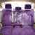 Purple Polynesia Hammerhead Shark Tattoo With Plumeria Lei Back Car Seat Cover