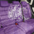 Purple Polynesia Hammerhead Shark Tattoo With Plumeria Lei Back Car Seat Cover