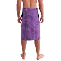 Purple Polynesia Hammerhead Shark Tattoo With Plumeria Lei Lavalava LT14 - Polynesian Pride