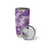 Purple Polynesia Hammerhead Shark Tattoo With Plumeria Lei Tumbler Cup
