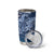 Navy Blue Polynesia Hammerhead Shark Tattoo With Plumeria Lei Tumbler Cup