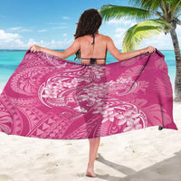 Pink Polynesia Hammerhead Shark Tattoo With Plumeria Lei Sarong LT14 - Polynesian Pride