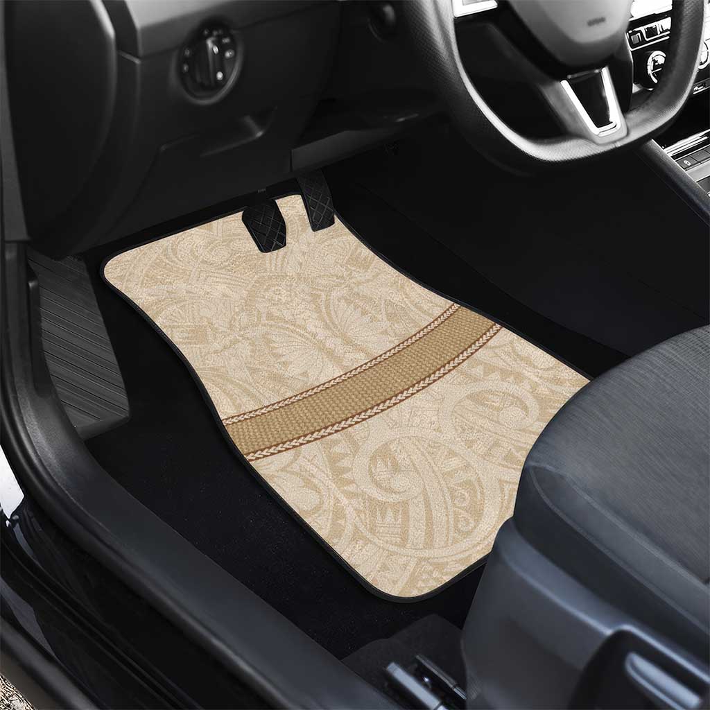 Mauri Ribaberiki Kiribati Car Mats Cowrie Shells Lei Palm Leaf Weaving