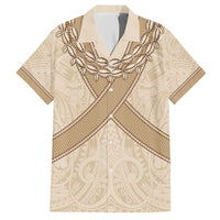 Mauri Ribaberiki Kiribati Hawaiian Shirt Cowrie Shells Lei Palm Leaf Weaving