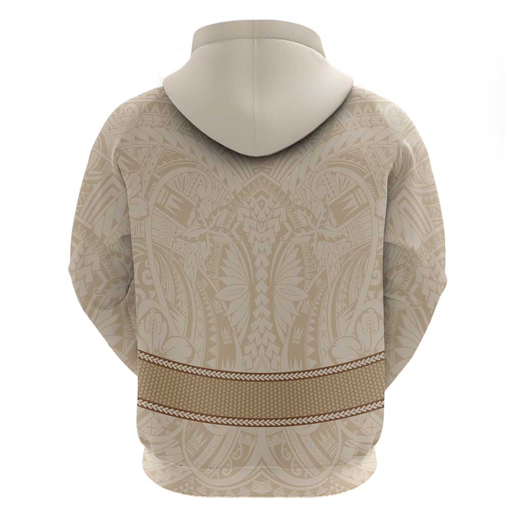 Mauri Ribaberiki Kiribati Zip Hoodie Cowrie Shells Lei Palm Leaf Weaving
