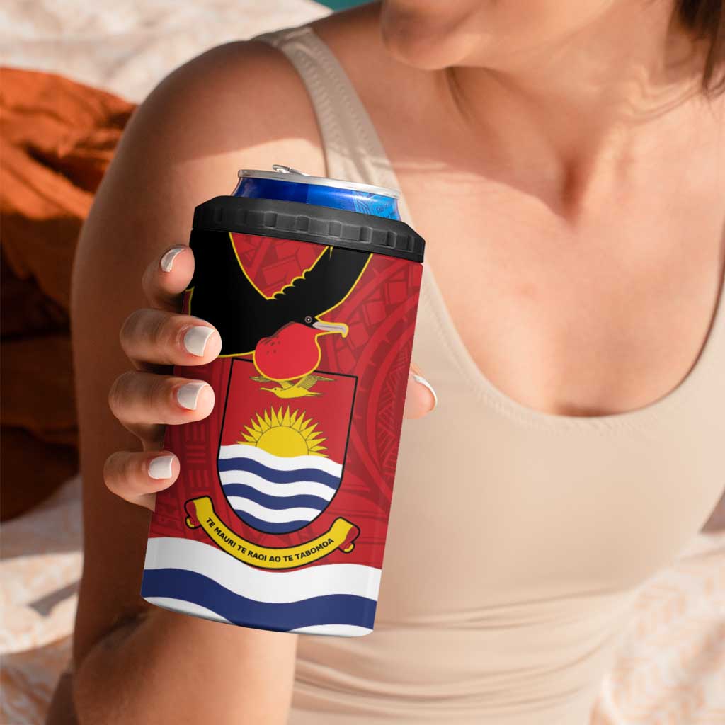 Mauri Kiribati Independence Day 4 in 1 Can Cooler Tumbler 1979 Proud National Frigatebird LT14 - Polynesian Pride
