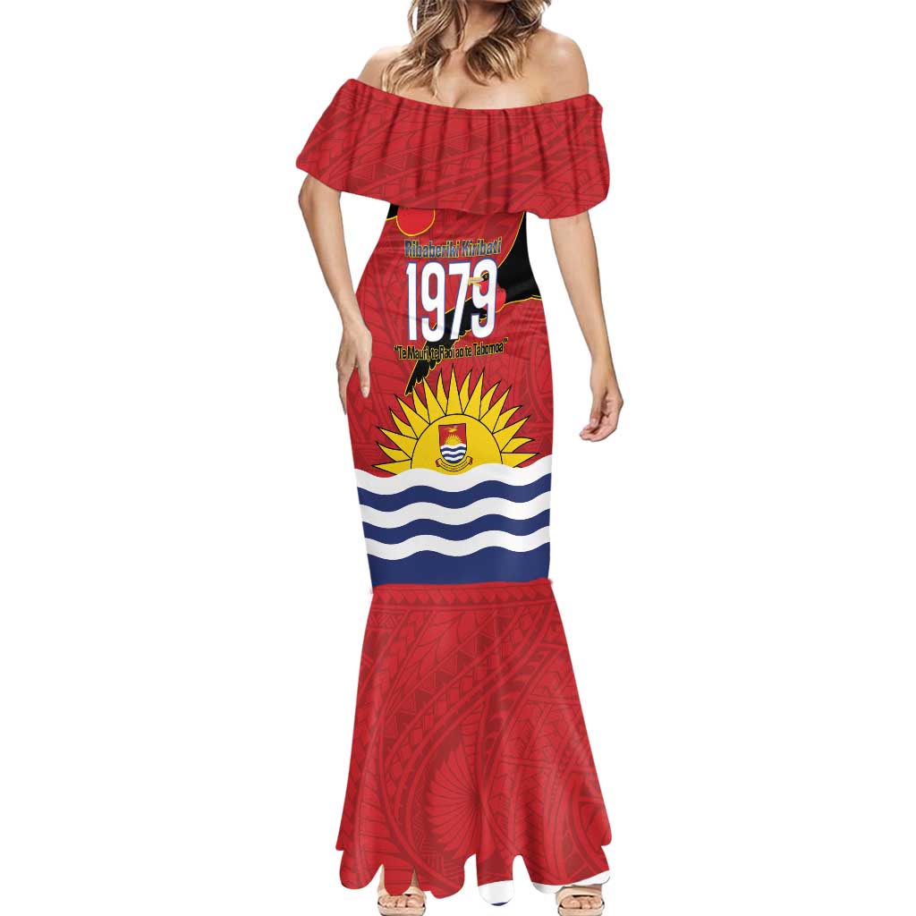 Mauri Kiribati Independence Day Mermaid Dress 1979 Proud National Frigatebird LT14 - Polynesian Pride