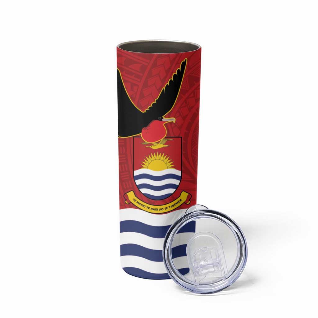 Mauri Kiribati Independence Day Skinny Tumbler 1979 Proud National Frigatebird LT14 - Polynesian Pride