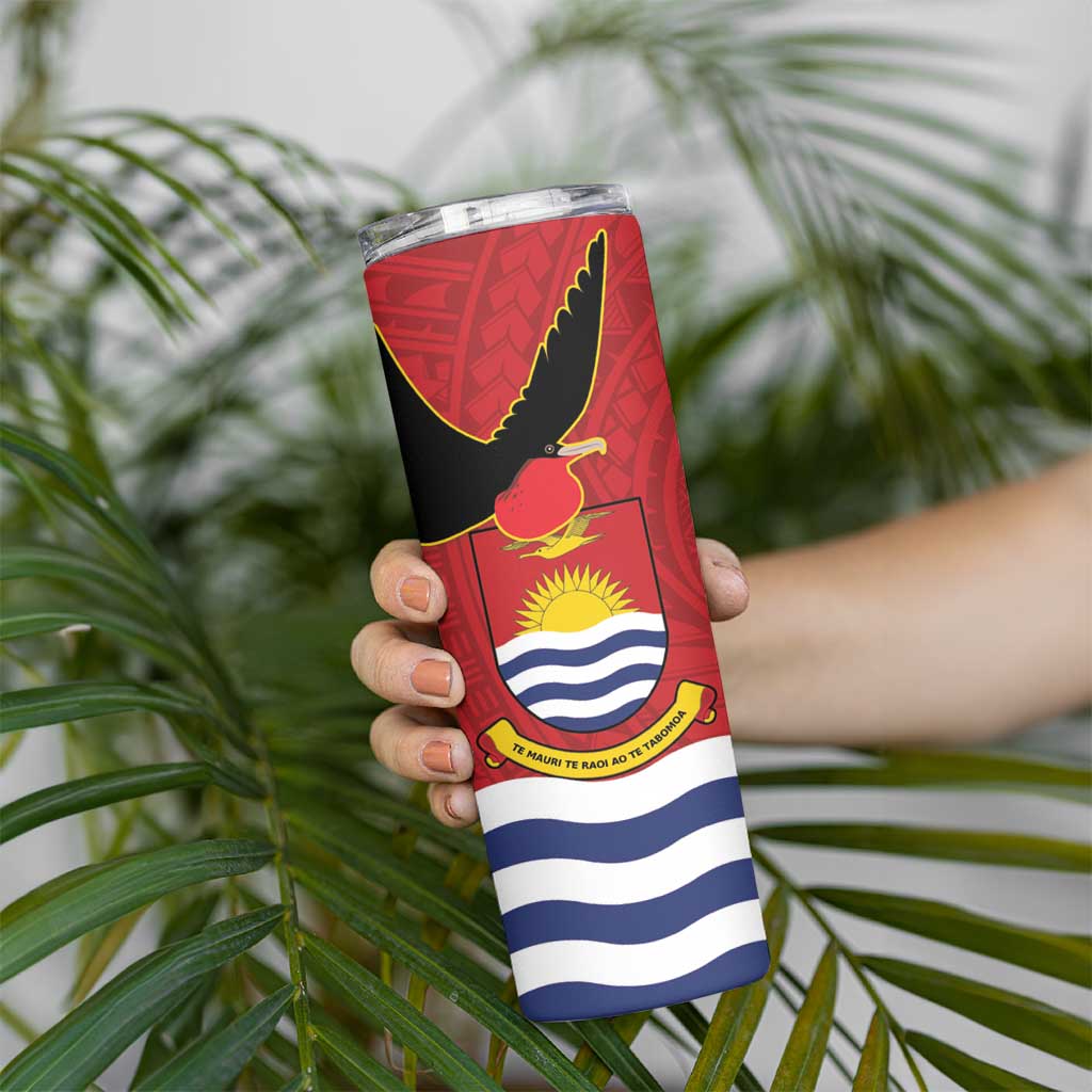 Mauri Kiribati Independence Day Skinny Tumbler 1979 Proud National Frigatebird LT14 - Polynesian Pride