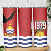Mauri Kiribati Independence Day Skinny Tumbler 1979 Proud National Frigatebird LT14 - Polynesian Pride