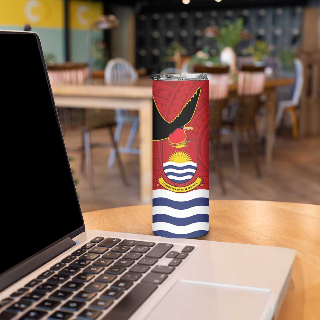Mauri Kiribati Independence Day Skinny Tumbler 1979 Proud National Frigatebird LT14 - Polynesian Pride