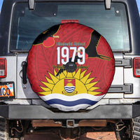 Mauri Kiribati Independence Day Spare Tire Cover 1979 Proud National Frigatebird LT14 Red - Polynesian Pride
