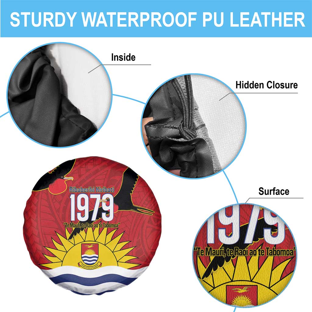 Mauri Kiribati Independence Day Spare Tire Cover 1979 Proud National Frigatebird LT14 - Polynesian Pride