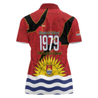Mauri Kiribati Independence Day Women Polo Shirt 1979 Proud National Frigatebird LT14 - Polynesian Pride