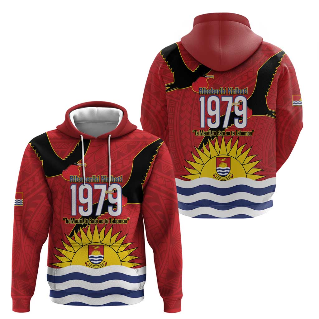 Mauri Kiribati Independence Day Zip Hoodie 1979 Proud National Frigatebird LT14 - Polynesian Pride