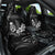 Black Hafa Adai Guam Car Seat Cover Chamorro Latte Stone Hand With Plumeria