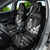 Black Hafa Adai Guam Car Seat Cover Chamorro Latte Stone Hand With Plumeria