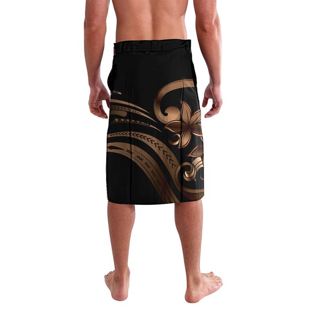 Brown Hafa Adai Guam Lavalava Chamorro Latte Stone Hand With Plumeria