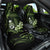 Green Hafa Adai Guam Car Seat Cover Chamorro Latte Stone Hand With Plumeria