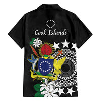 Cook Islands Independence Day Family Matching Long Sleeve Bodycon Dress and Hawaiian Shirt Kuki Airani Tiare Maori Polynesian Pattern - Black LT14 - Polynesian Pride