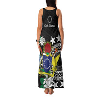Cook Islands Independence Day Family Matching Tank Maxi Dress and Hawaiian Shirt Kuki Airani Tiare Maori Polynesian Pattern - Black LT14 - Polynesian Pride