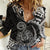 Polynesian Pride Scorpio Zodiac Women Casual Shirt Astrological Sign Tribal Plumeria Black LT14 Female Black - Polynesian Pride