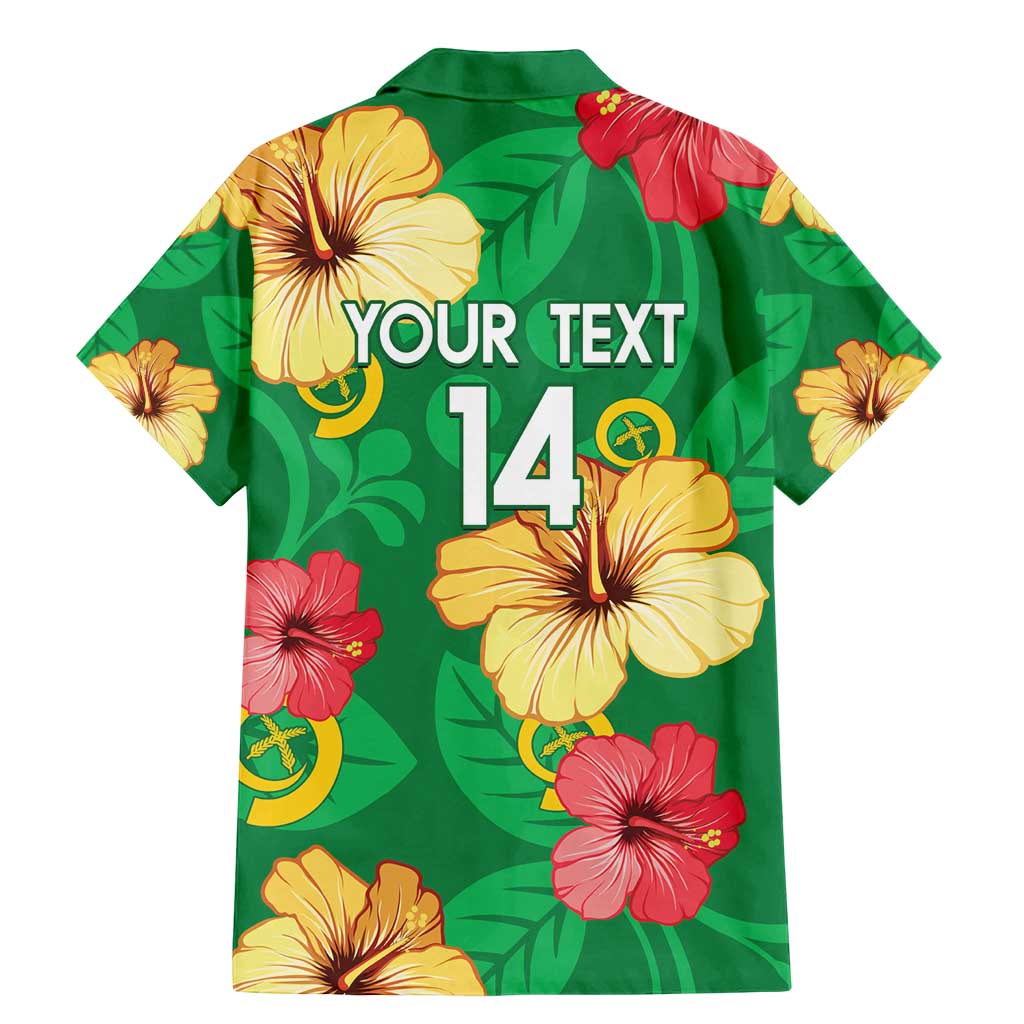 Custom Vanuatu Cricket Family Matching Mermaid Dress and Hawaiian Shirt 2024 Tropical Flowers Version LT14 - Polynesian Pride
