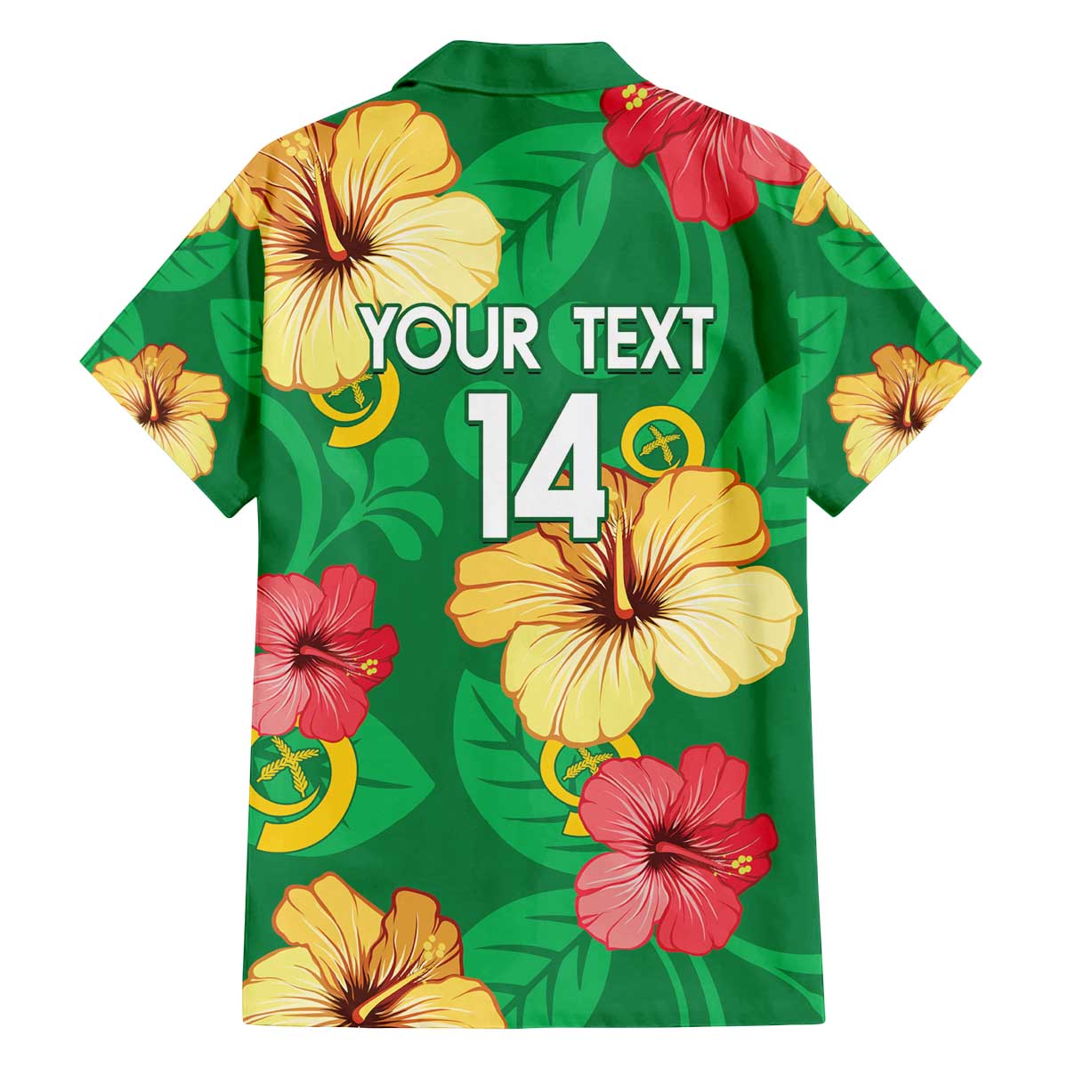 Custom Vanuatu Cricket Family Matching Off Shoulder Short Dress and Hawaiian Shirt 2024 Tropical Flowers Version LT14 - Polynesian Pride