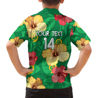 Custom Vanuatu Cricket Family Matching Puletasi and Hawaiian Shirt 2024 Tropical Flowers Version LT14 - Polynesian Pride