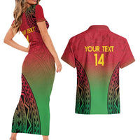 Custom Vanuatu Cricket Couples Matching Short Sleeve Bodycon Dress and Hawaiian Shirt 2024 Polynesian Pattern Sporty Style LT14 - Polynesian Pride