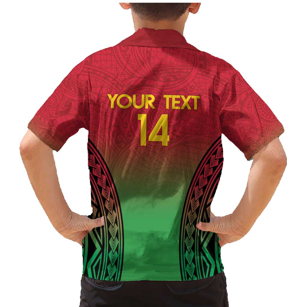 Custom Vanuatu Cricket Family Matching Mermaid Dress and Hawaiian Shirt 2024 Polynesian Pattern Sporty Style LT14 - Polynesian Pride