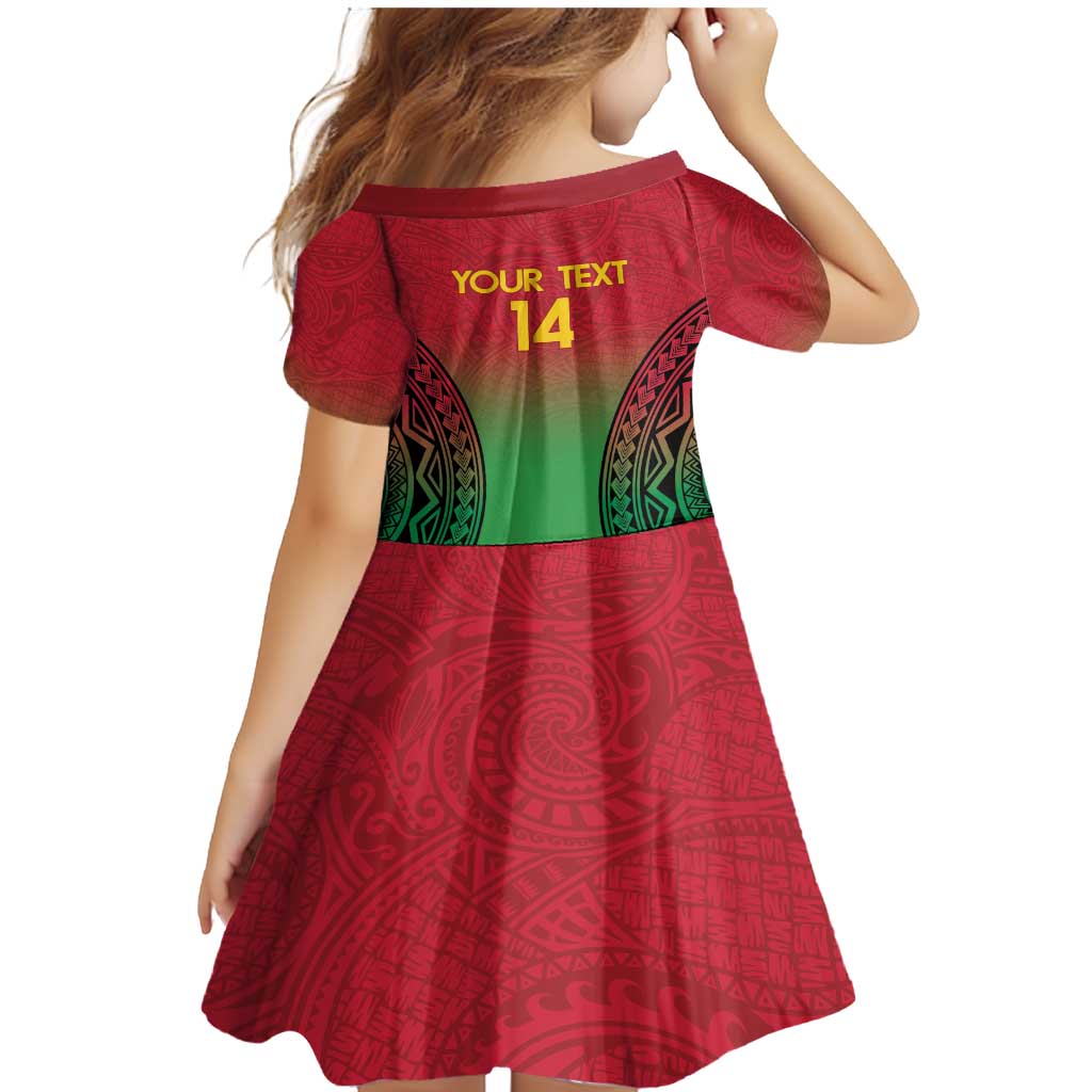 Custom Vanuatu Cricket Family Matching Mermaid Dress and Hawaiian Shirt 2024 Polynesian Pattern Sporty Style LT14 - Polynesian Pride