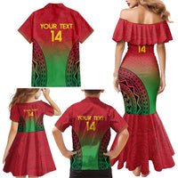Custom Vanuatu Cricket Family Matching Mermaid Dress and Hawaiian Shirt 2024 Polynesian Pattern Sporty Style LT14 - Polynesian Pride